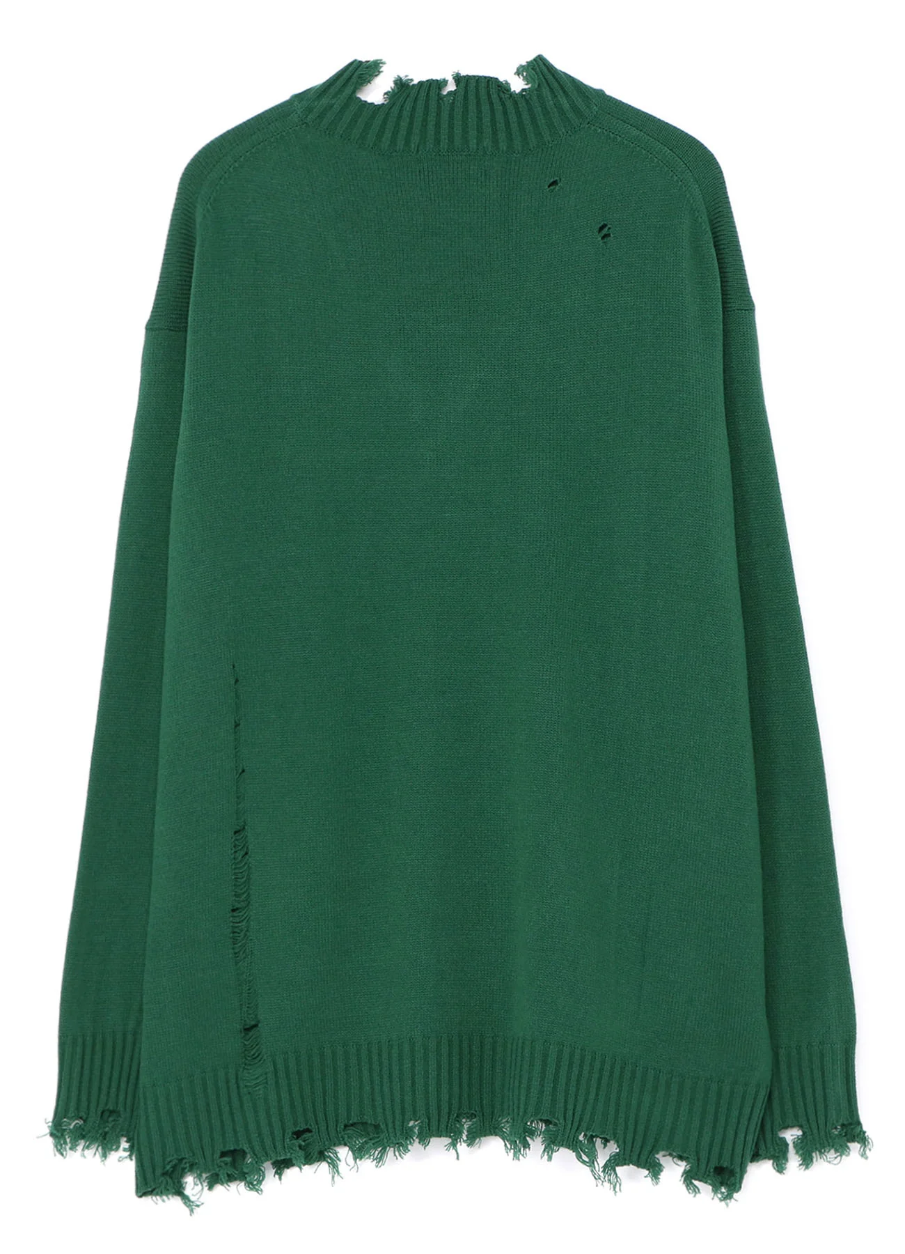 7G BULKY WOOL DAMAGE V NECK PULLOVER - Image 3