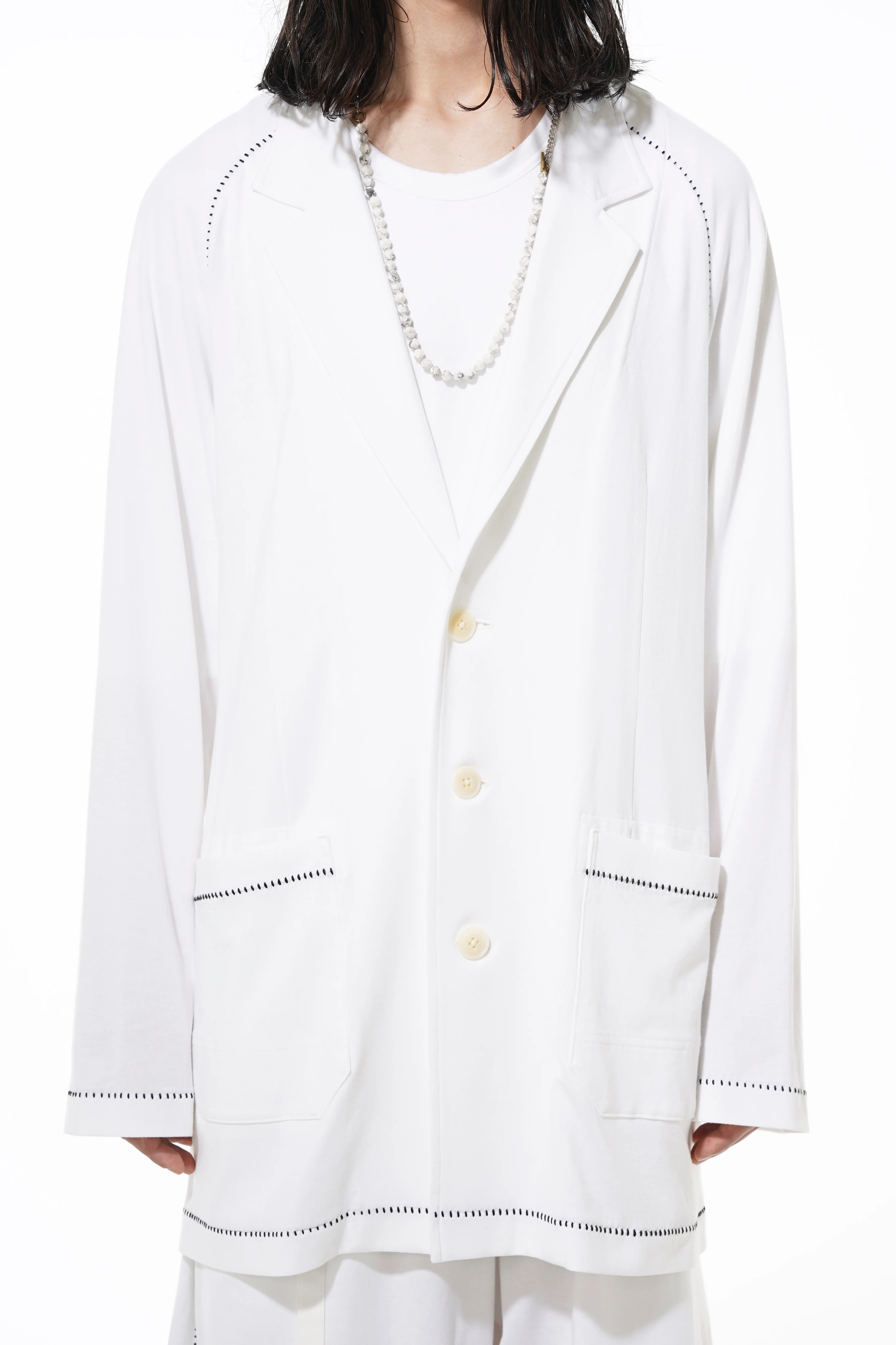 40/2 COTTON JERSEY COLOR BLIND STITCH RAGLAN SLEEVE 3BS JACKET - Image 11