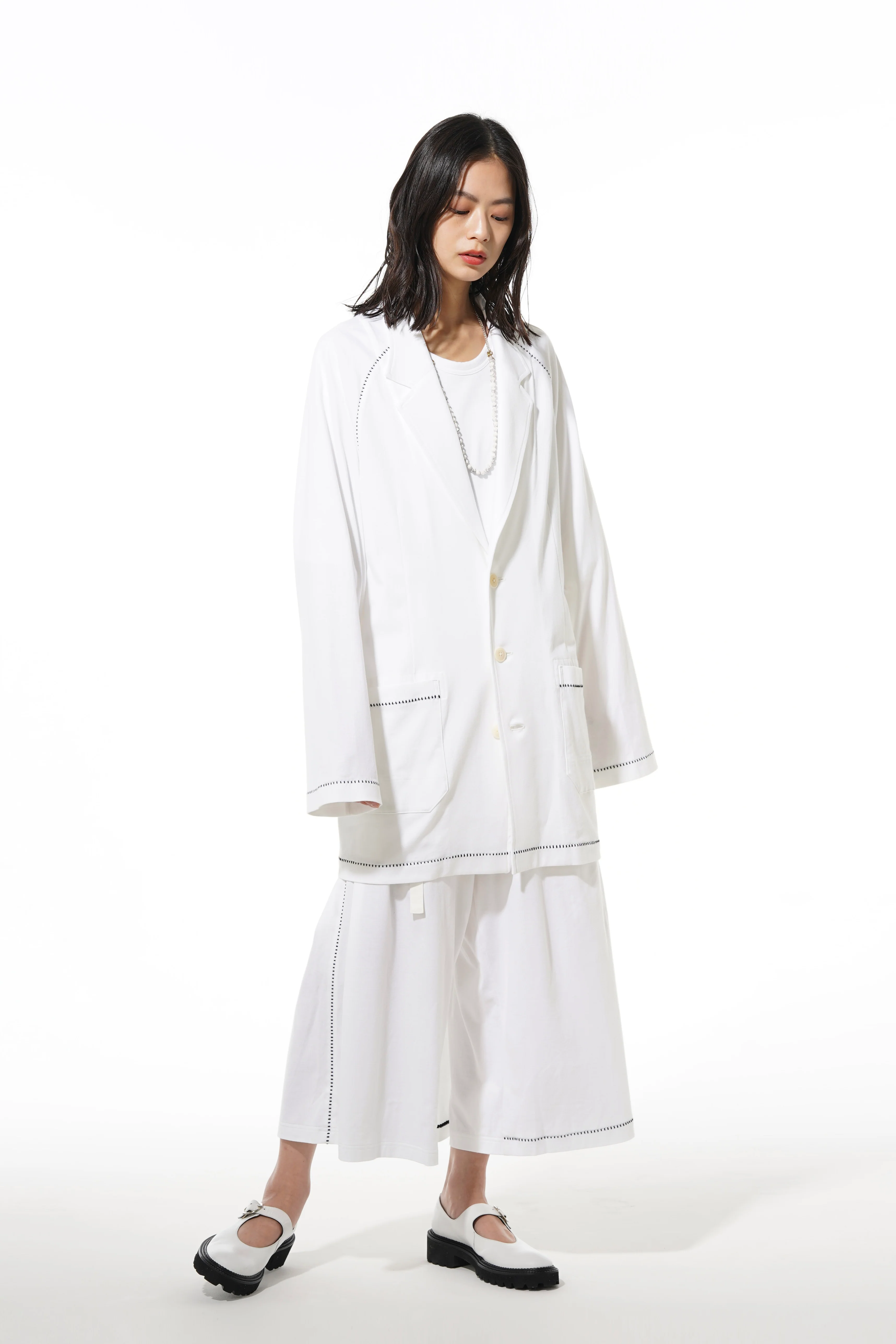 40/2 COTTON JERSEY COLOR BLIND STITCH RAGLAN SLEEVE 3BS JACKET - Image 3