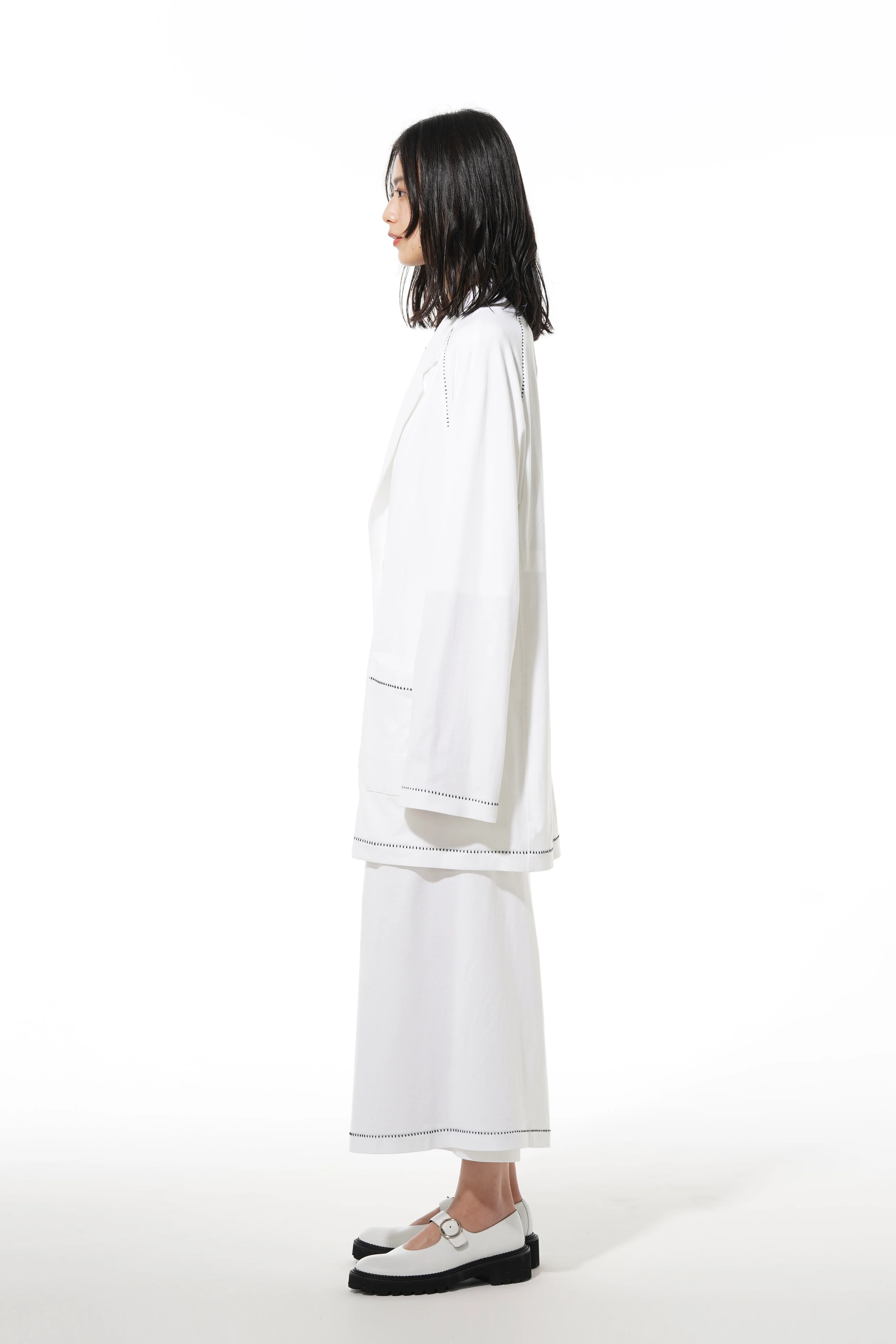 40/2 COTTON JERSEY COLOR BLIND STITCH RAGLAN SLEEVE 3BS JACKET - Image 4