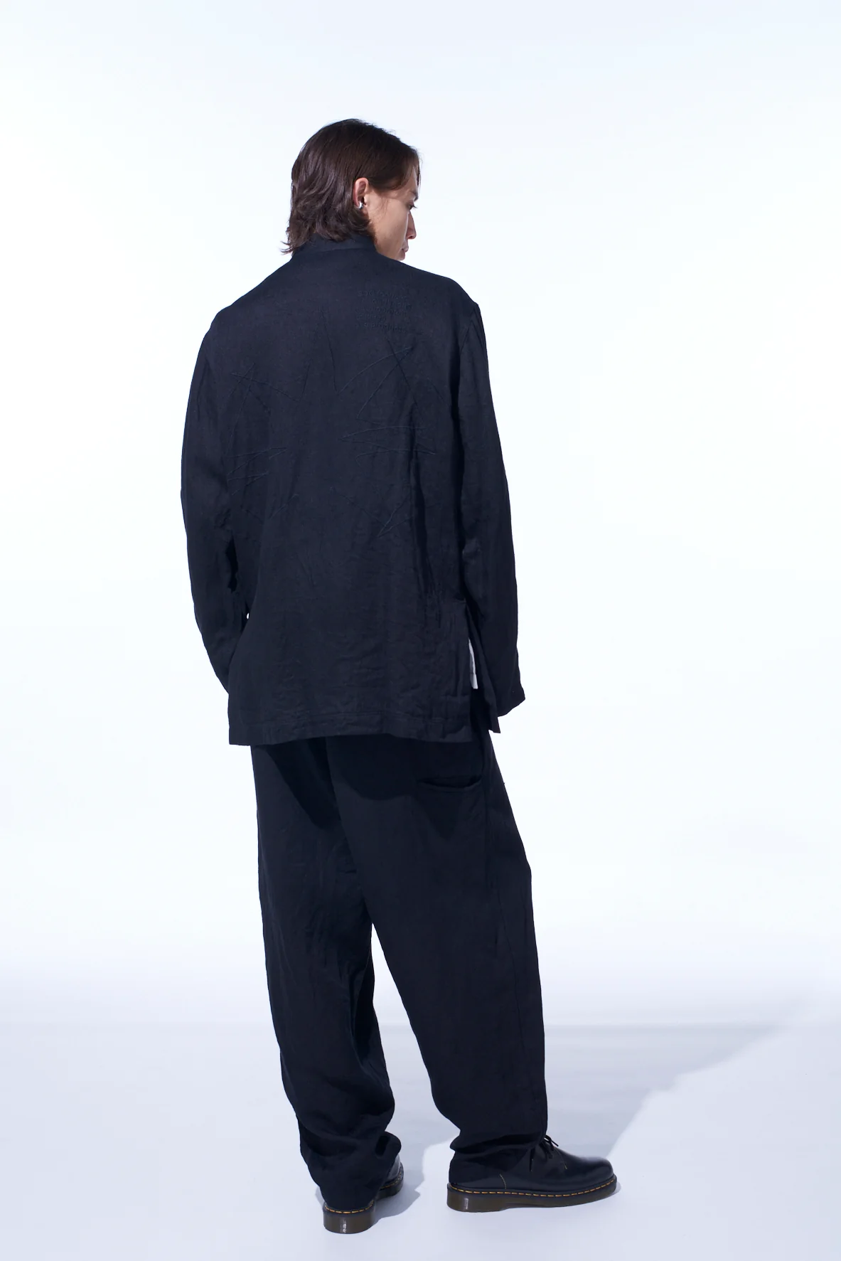 S’YTE × GDC Collaborate Collection- VINTAGE LINEN CHINO CLOTH OCTAGON STAR EMBROIDERY CHINA JACKET - Image 10