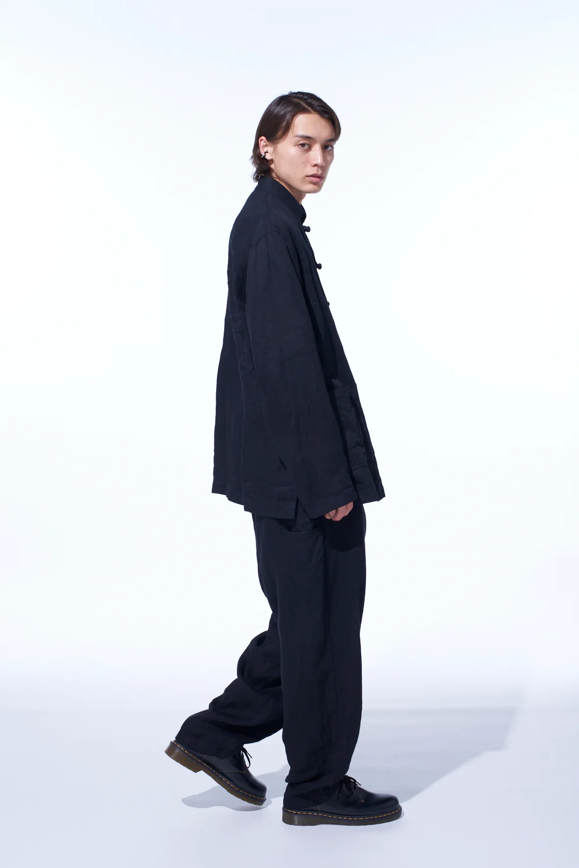 S’YTE × GDC Collaborate Collection- VINTAGE LINEN CHINO CLOTH OCTAGON STAR EMBROIDERY CHINA JACKET - Image 11