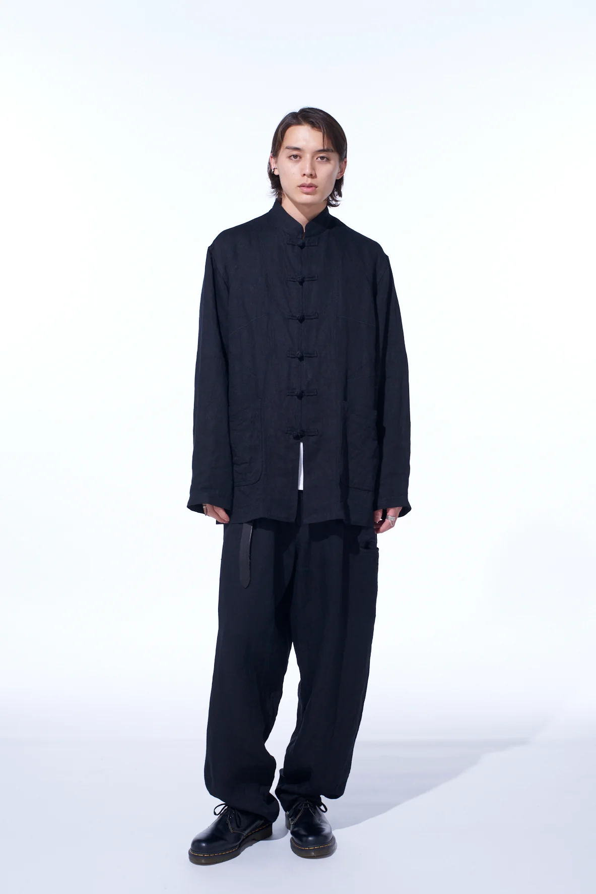 S’YTE × GDC Collaborate Collection- VINTAGE LINEN CHINO CLOTH OCTAGON STAR EMBROIDERY CHINA JACKET - Image 8