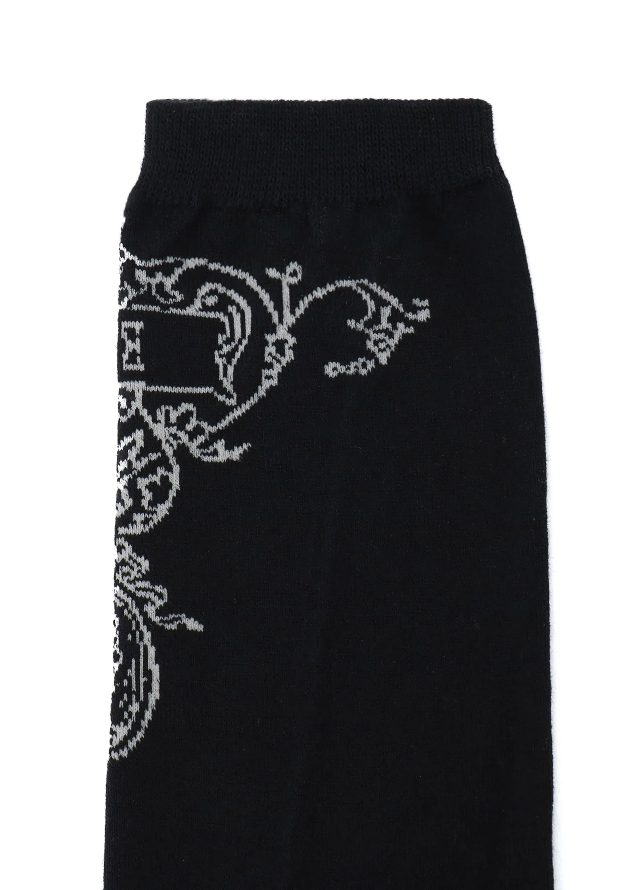 COTTON PLAIN STITCH BAROQUE PATTERN SOCKS - Image 7