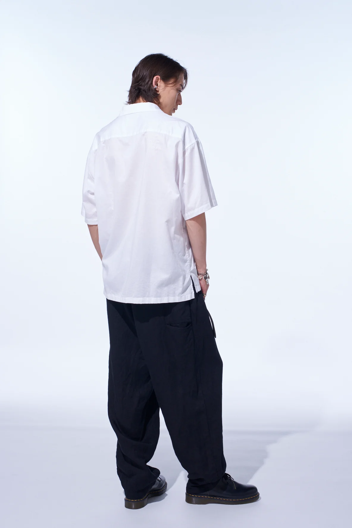 S’YTE × GDC Collaborate Collection- VINTAGE LINEN CHINO CLOTH OCTAGON STAR EMBROIDERY WAIST-STRING PANTS - Image 10