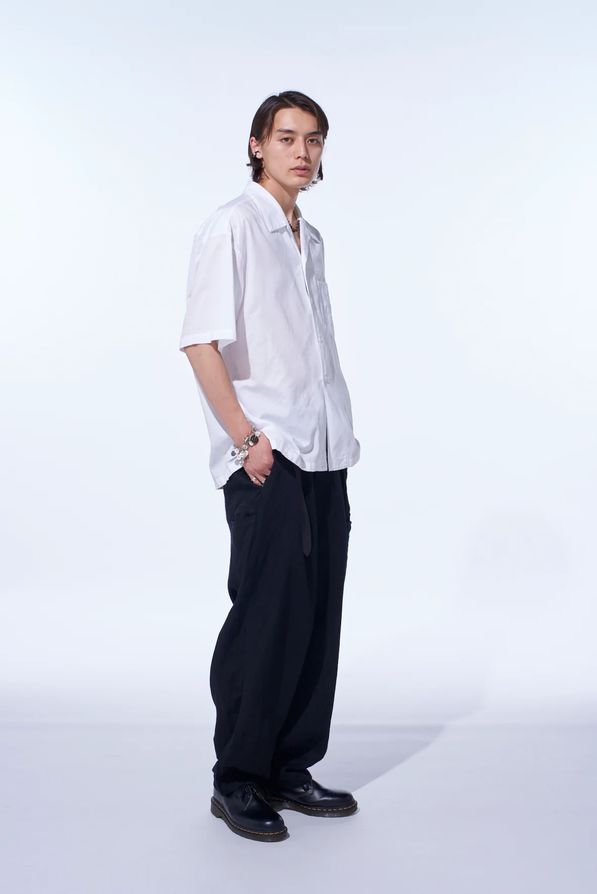 S’YTE × GDC Collaborate Collection- VINTAGE LINEN CHINO CLOTH OCTAGON STAR EMBROIDERY WAIST-STRING PANTS - Image 11