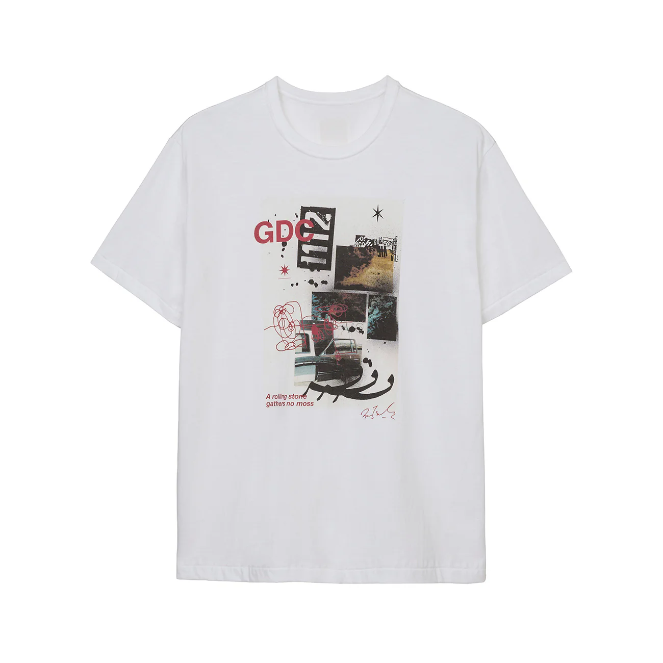 S’YTE × GDC Collaborate Collection- COLLAGE ART GRAPHIC T-SHIRT -fluctuatingly 01- - Image 3