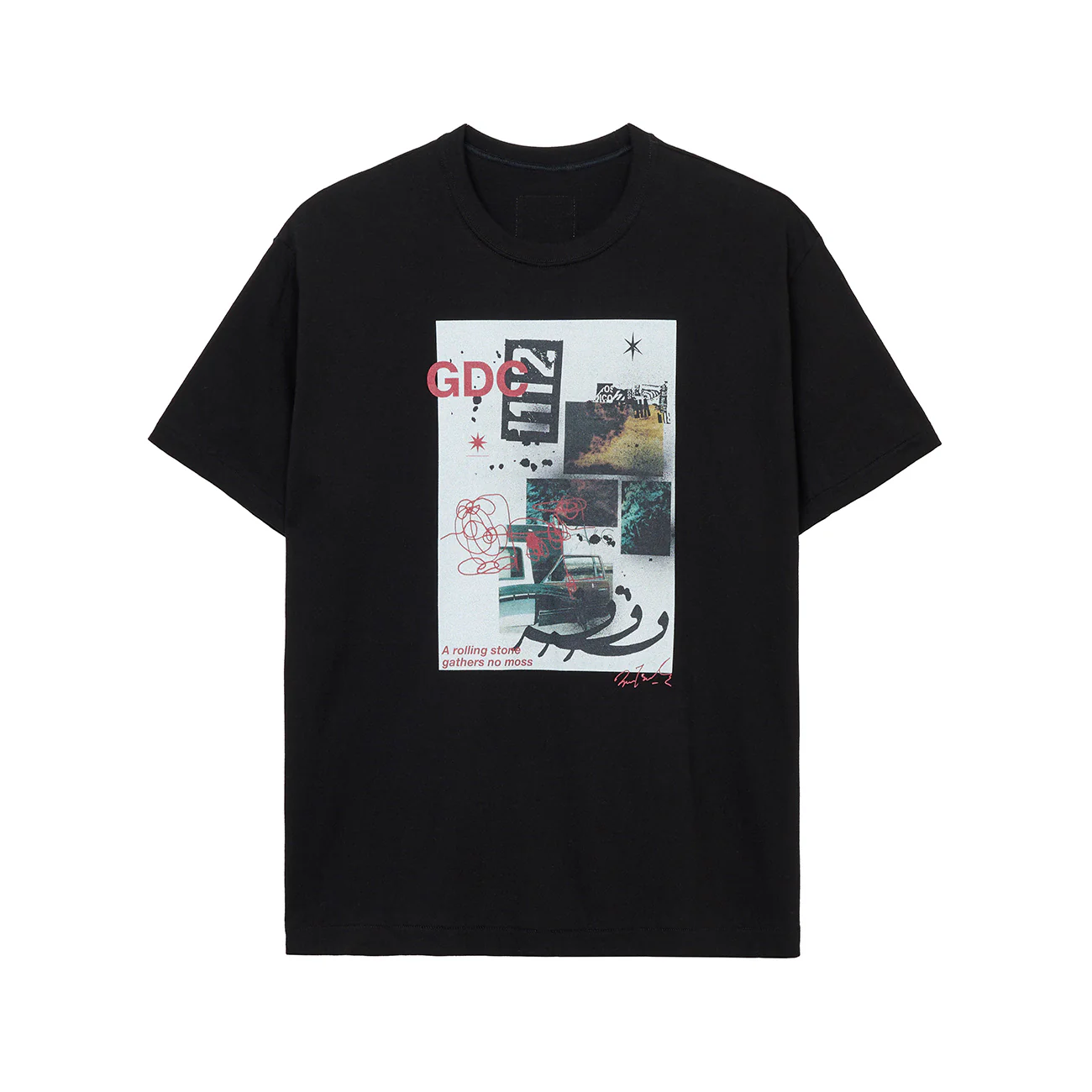 S’YTE × GDC Collaborate Collection- COLLAGE ART GRAPHIC T-SHIRT -fluctuatingly 01- - Image 3