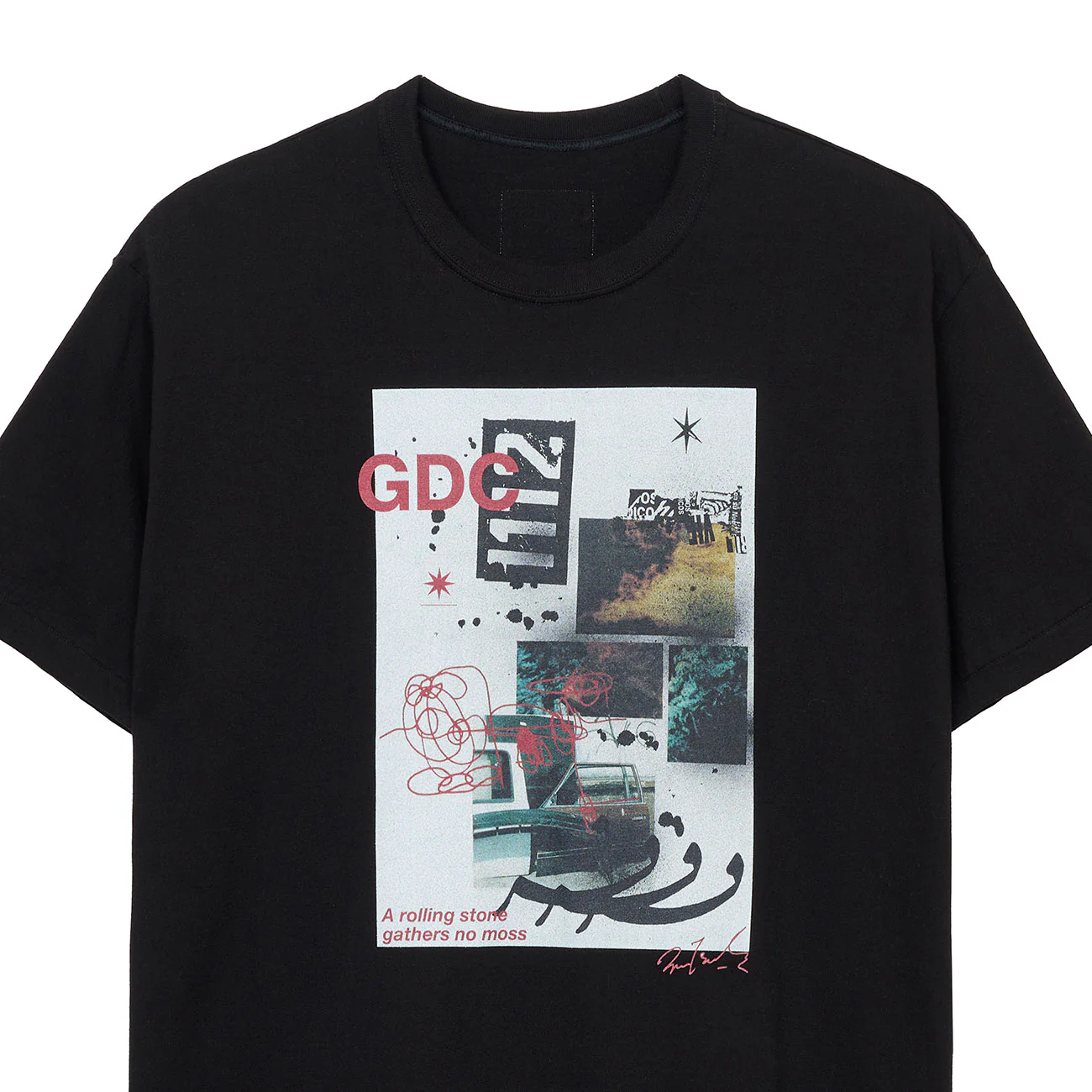 S’YTE × GDC Collaborate Collection- COLLAGE ART GRAPHIC T-SHIRT -fluctuatingly 01- - Image 4
