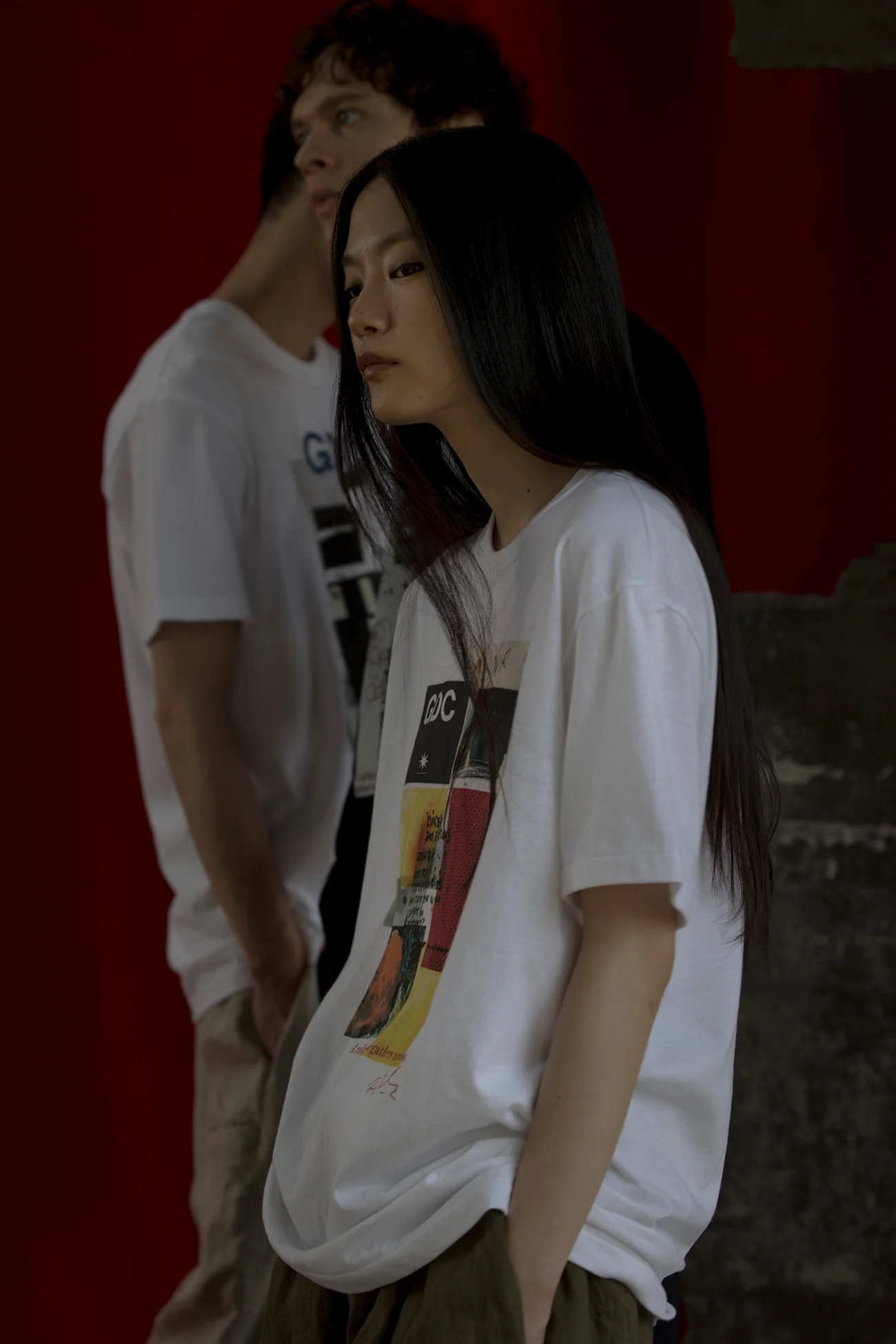 S’YTE × GDC Collaborate Collection- COLLAGE ART GRAPHIC T-SHIRT -fluctuatingly 03- - Image 3