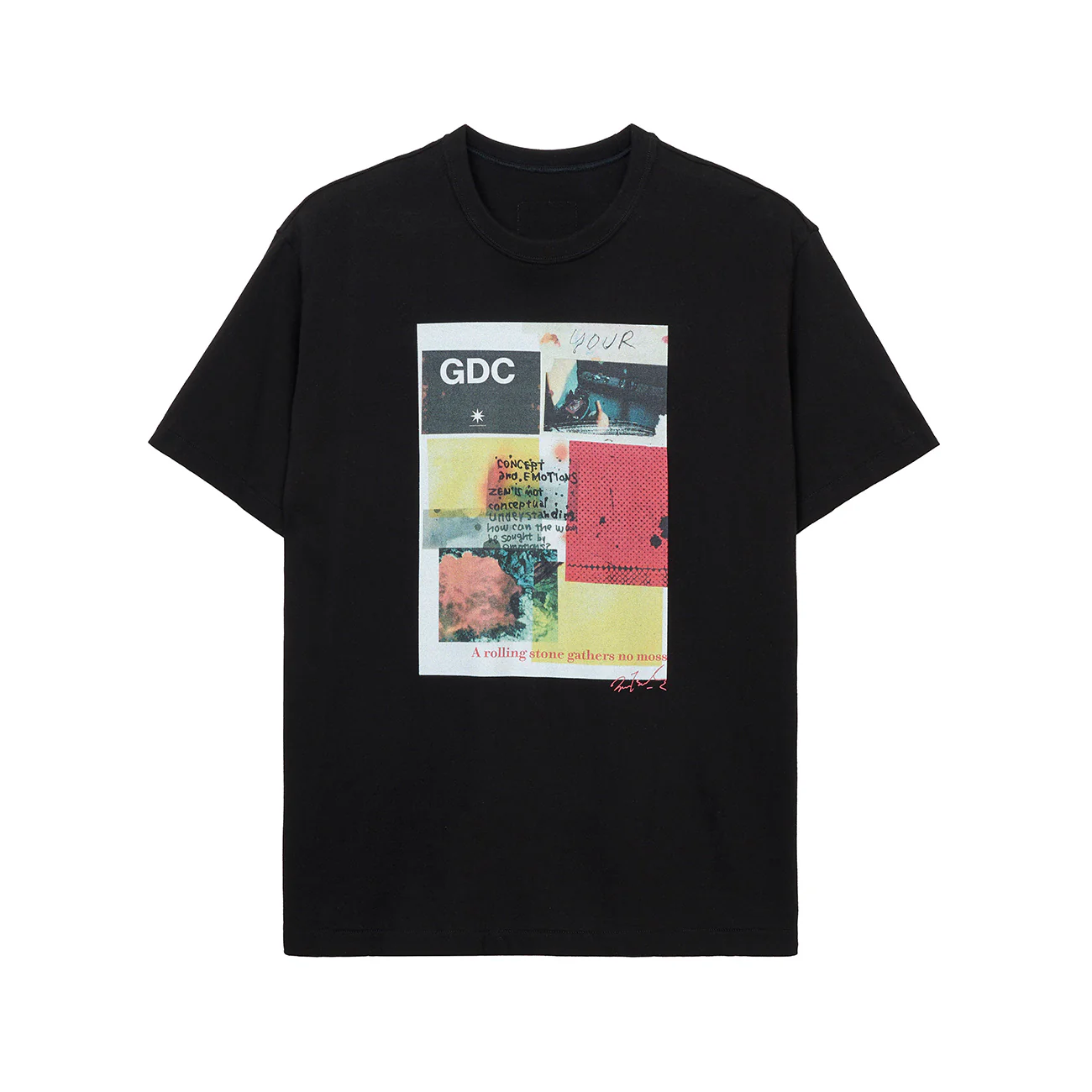 S’YTE × GDC Collaborate Collection- COLLAGE ART GRAPHIC T-SHIRT -fluctuatingly 03- - Image 4