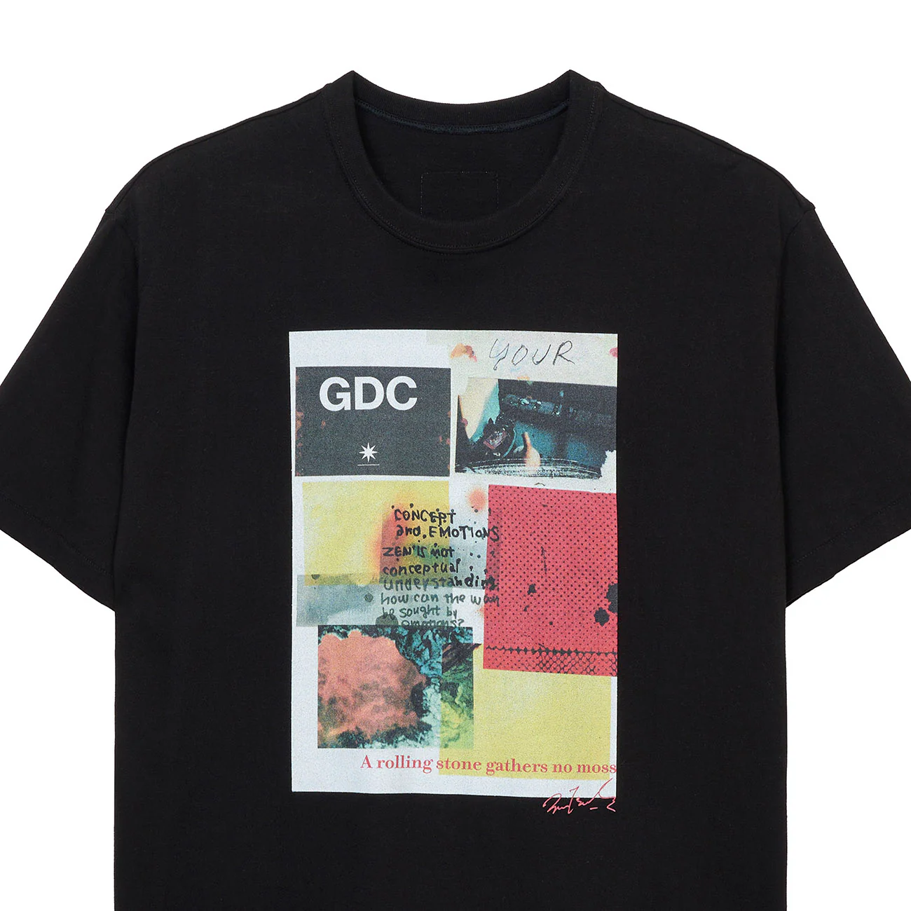 S’YTE × GDC Collaborate Collection- COLLAGE ART GRAPHIC T-SHIRT -fluctuatingly 03- - Image 5