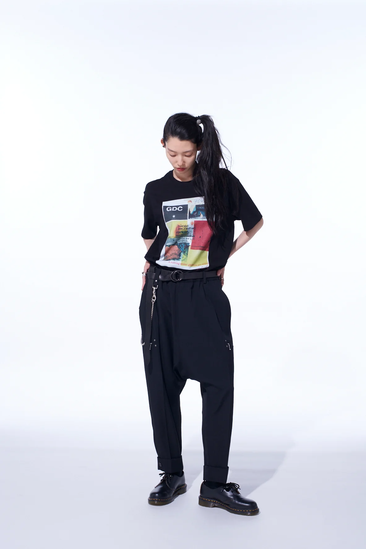 S’YTE × GDC Collaborate Collection- COLLAGE ART GRAPHIC T-SHIRT -fluctuatingly 03- - Image 8