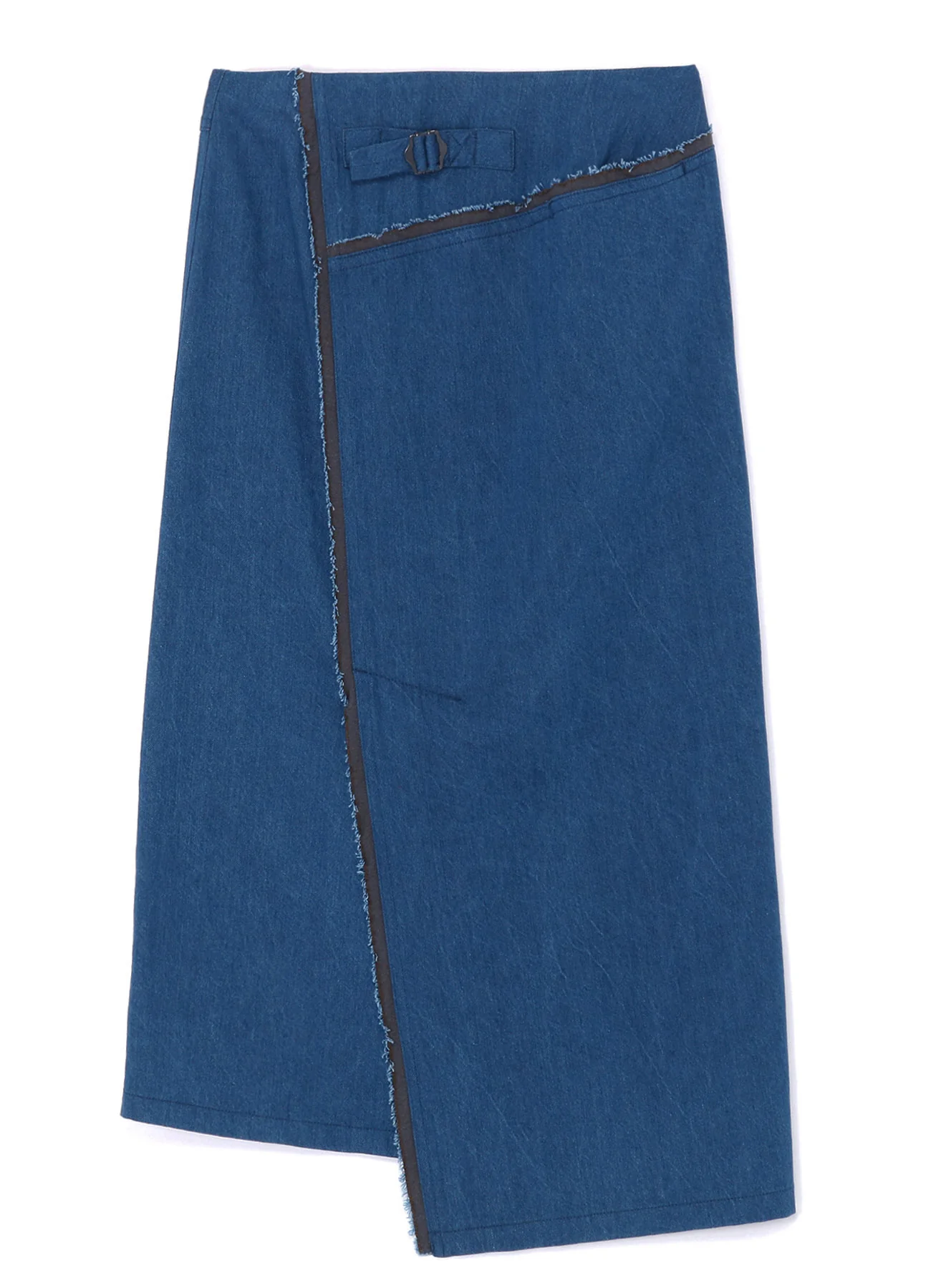 10oz DENIM PANELLED WRAP SKIRT - Image 3
