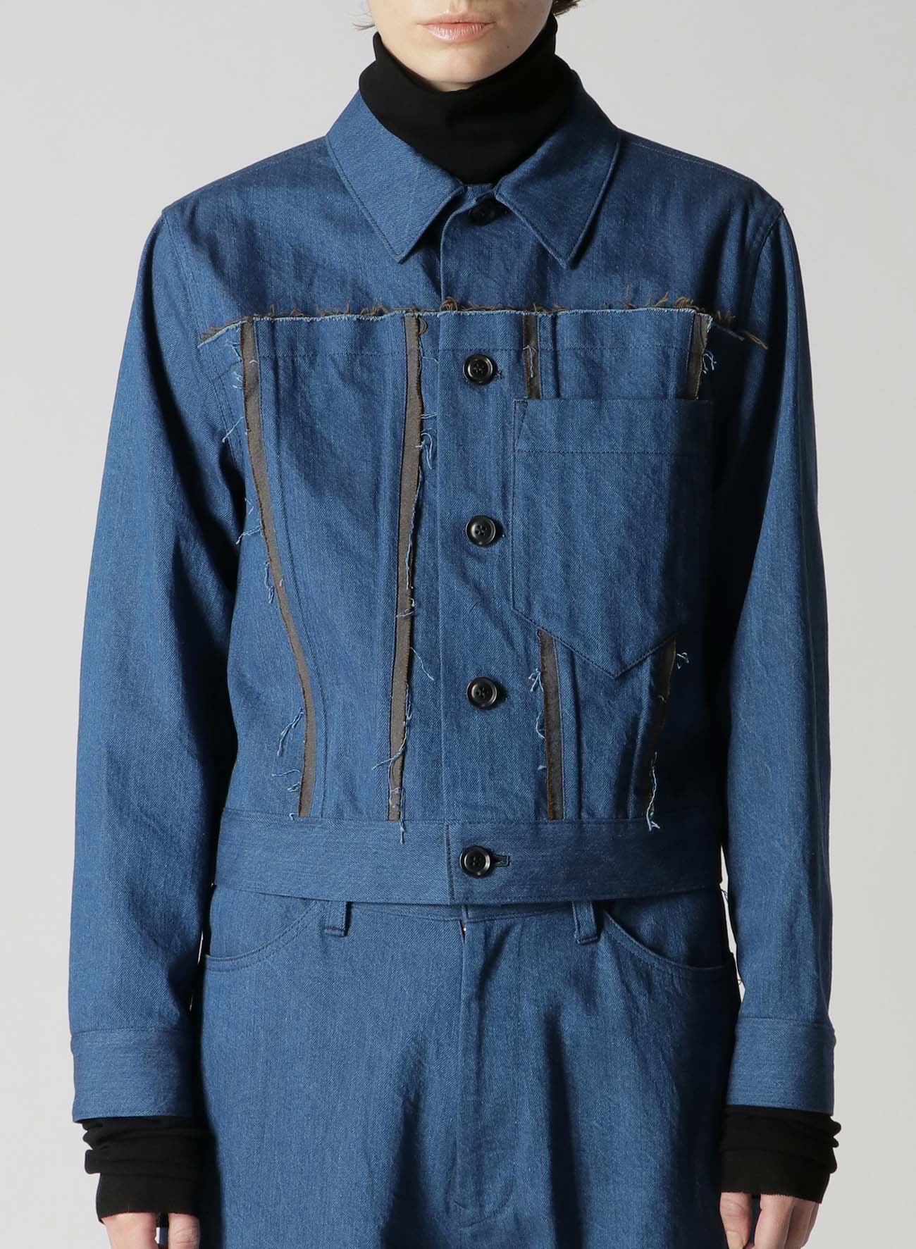 10oz DENIM PANELLED JACKET - Image 5