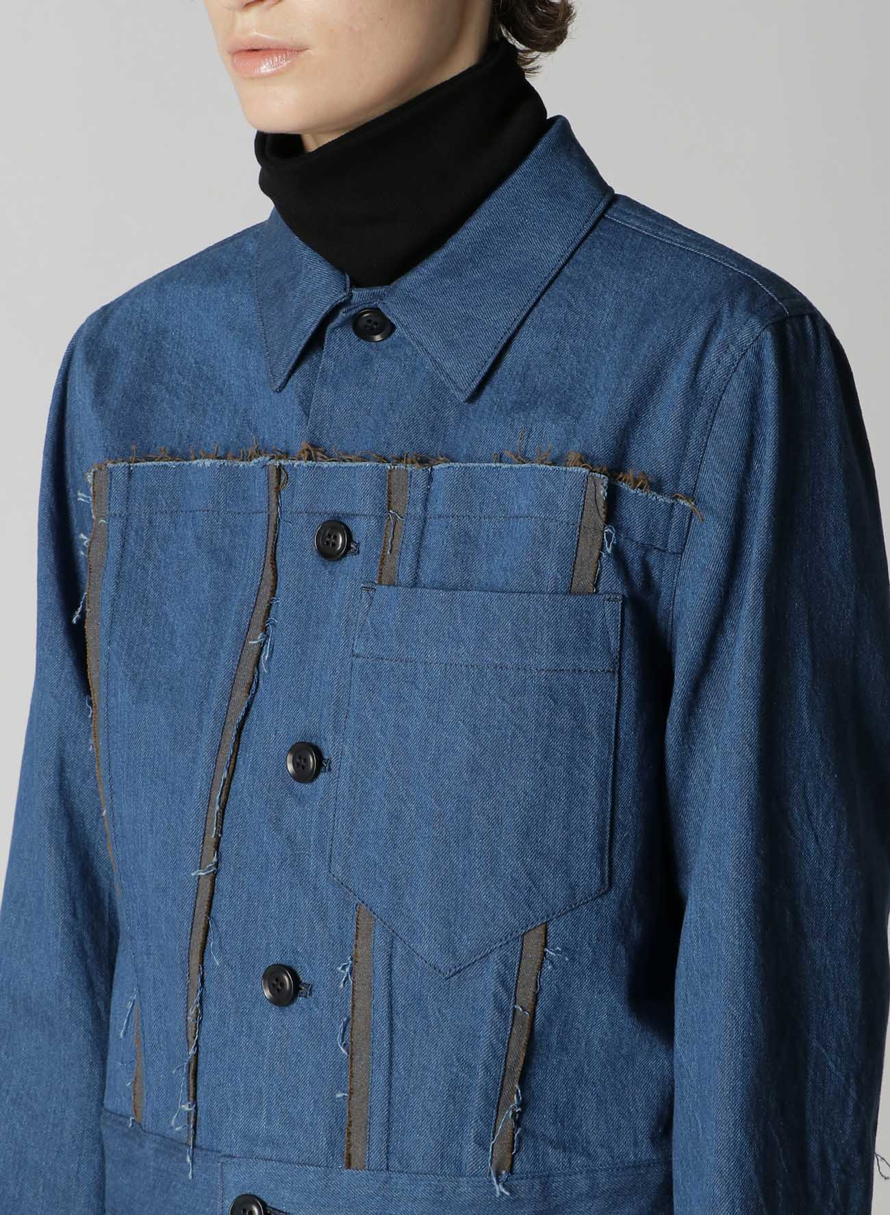 10oz DENIM PANELLED JACKET - Image 7