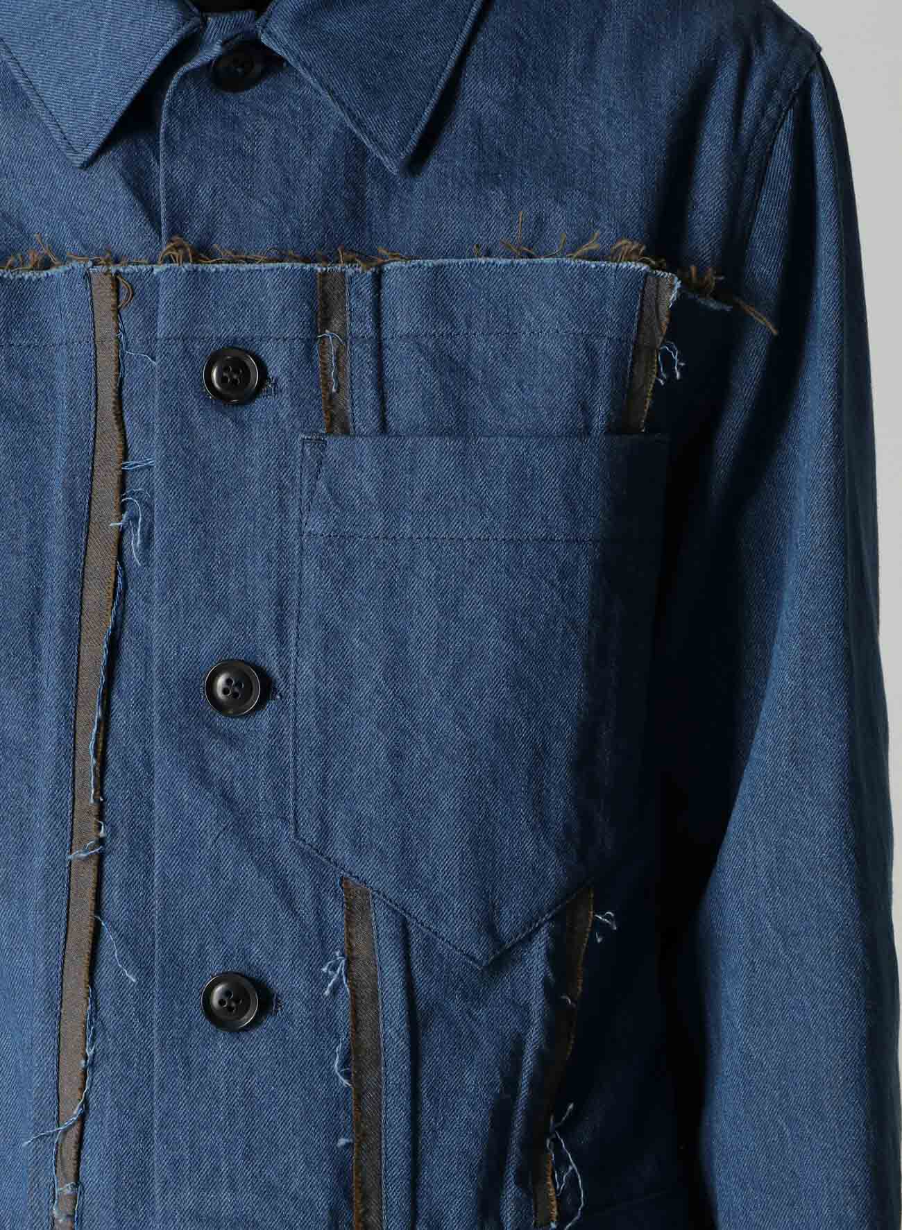10oz DENIM PANELLED JACKET - Image 8